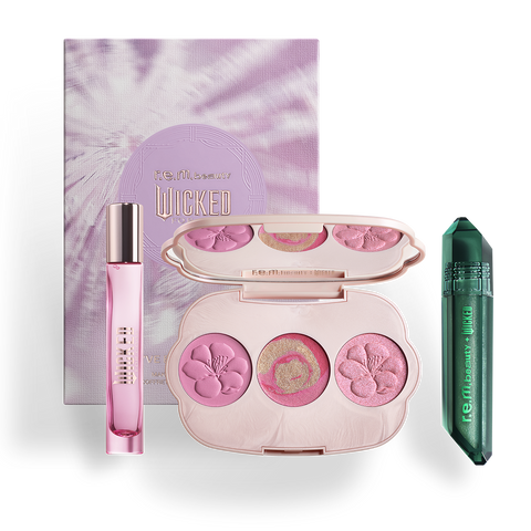 r.e.m. beauty x Wicked: For Good you've been glinda-fied! fragrance & makeup set