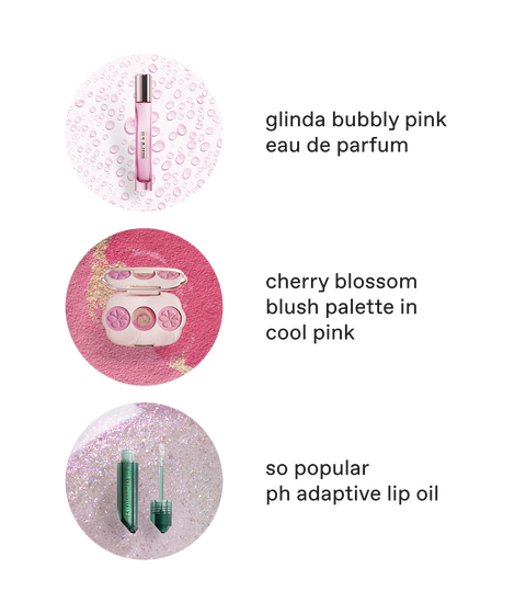 r.e.m. beauty x Wicked: For Good you've been glinda-fied! fragrance & makeup set