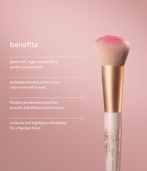 r.e.m. beauty x Wicked: For Good Cherry Blossom Blush Brush