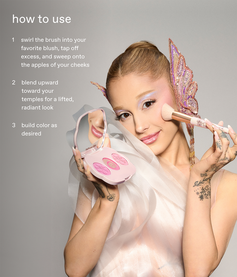 r.e.m. beauty x Wicked: For Good Cherry Blossom Blush Brush