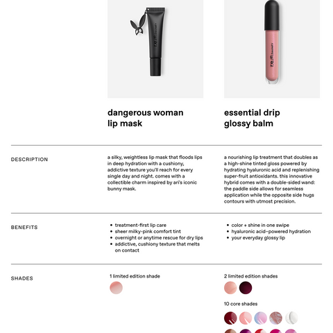 dangerous woman lip mask | r.e.m. beauty by Ariana Grande – rem beauty
