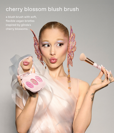 r.e.m. beauty x Wicked: For Good Cherry Blossom Blush Brush