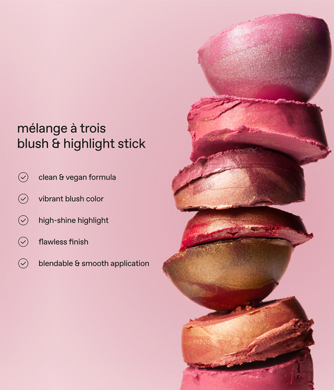 mélange à trois blush & highlight stick