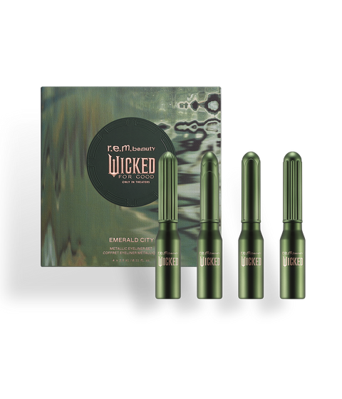 r.e.m. beauty x Wicked Emerald City Metallic Eyeliner Set