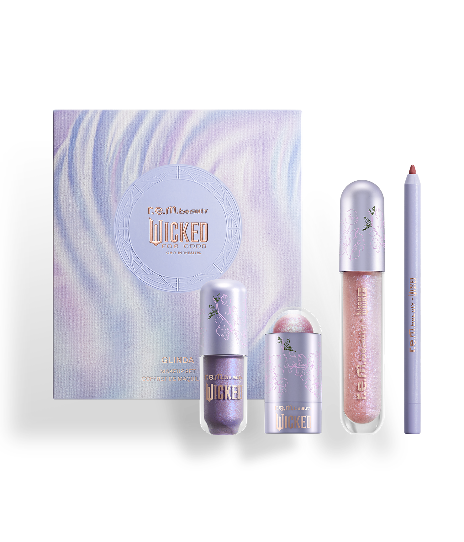 r.e.m. beauty x Wicked: For Good Glinda makeup set | r.e.m. beauty